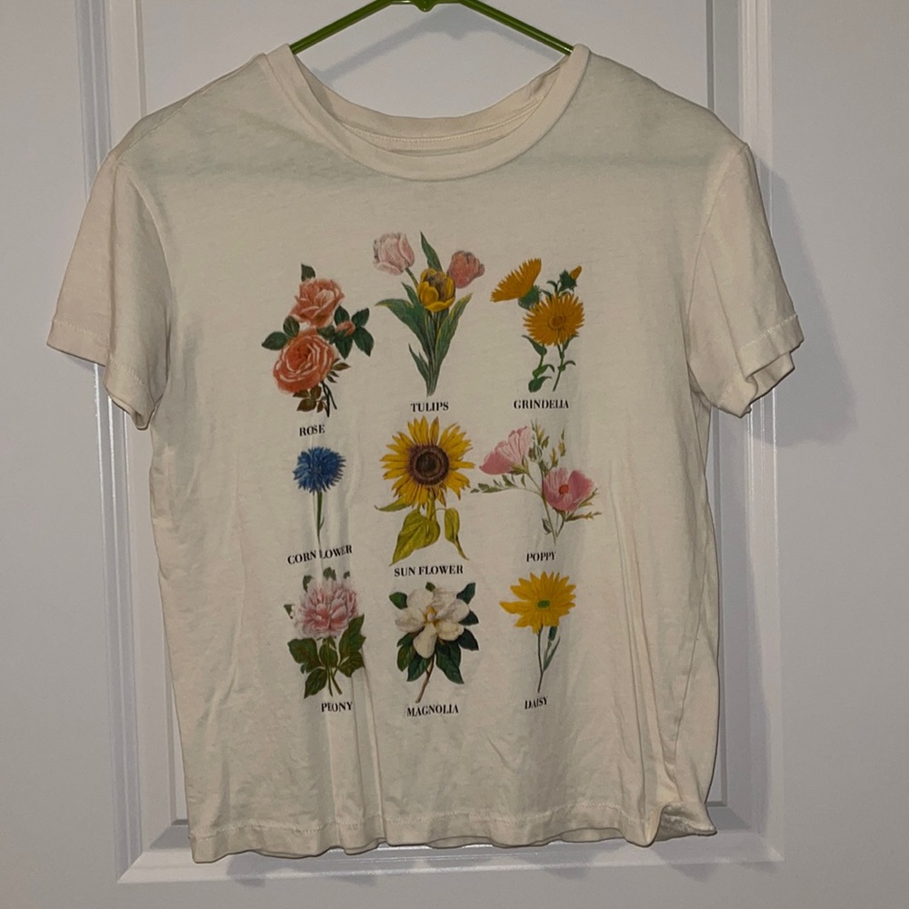 White Flower Tee